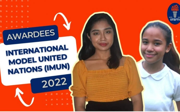  STEFTI Theresians Lesiguez, Ricote bag awards at IMUN 2021-2022